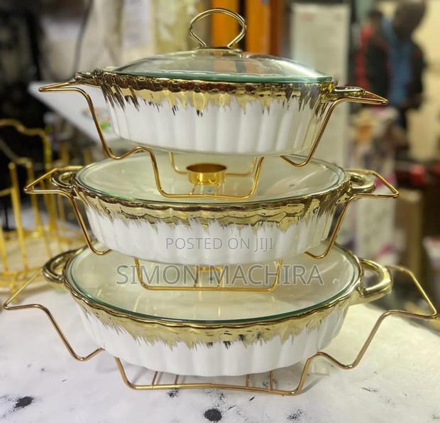 Ceramic Chaffing Dishes - main view