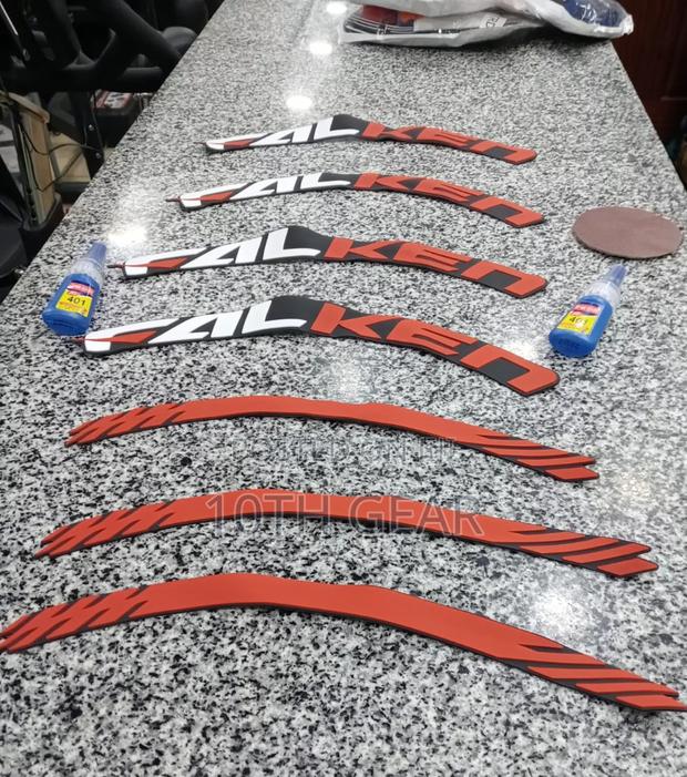 3D Falken Tyre Sticker-Red and White