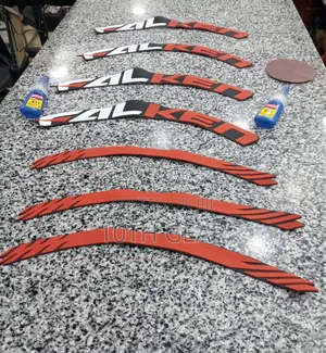 3D Falken Tyre Sticker-Red and White