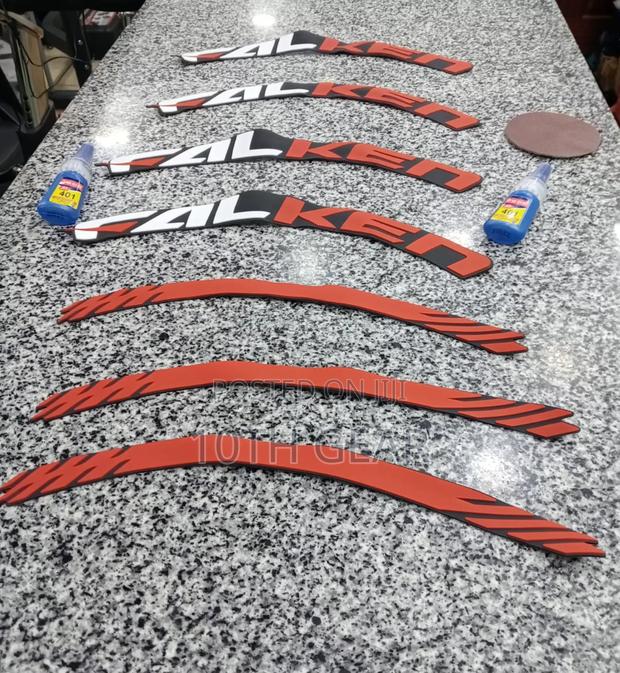 3D Falken Tyre Sticker-Red and White - thumbnail 2