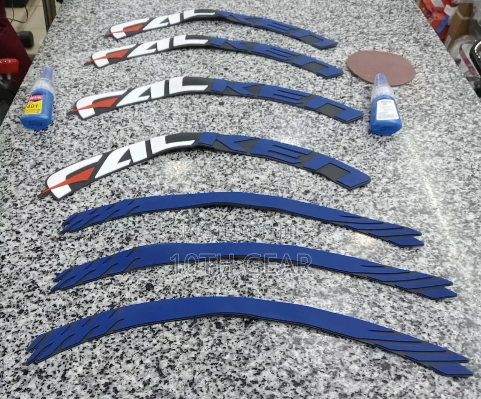 3D Falken Tyre Sticker- Blue and White