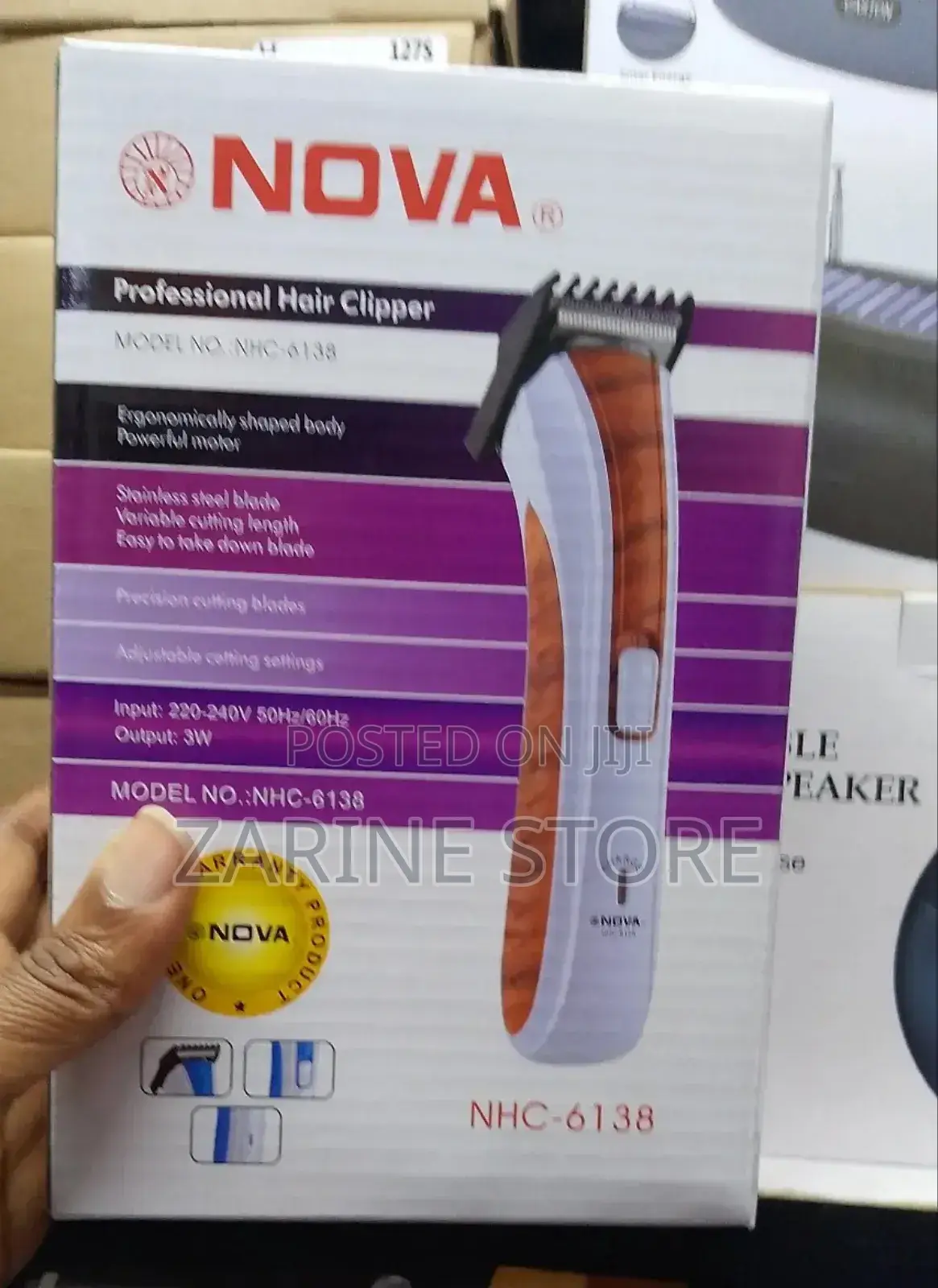NHC-6138 Nova Professional Hair Clipper With Adjustable Cett