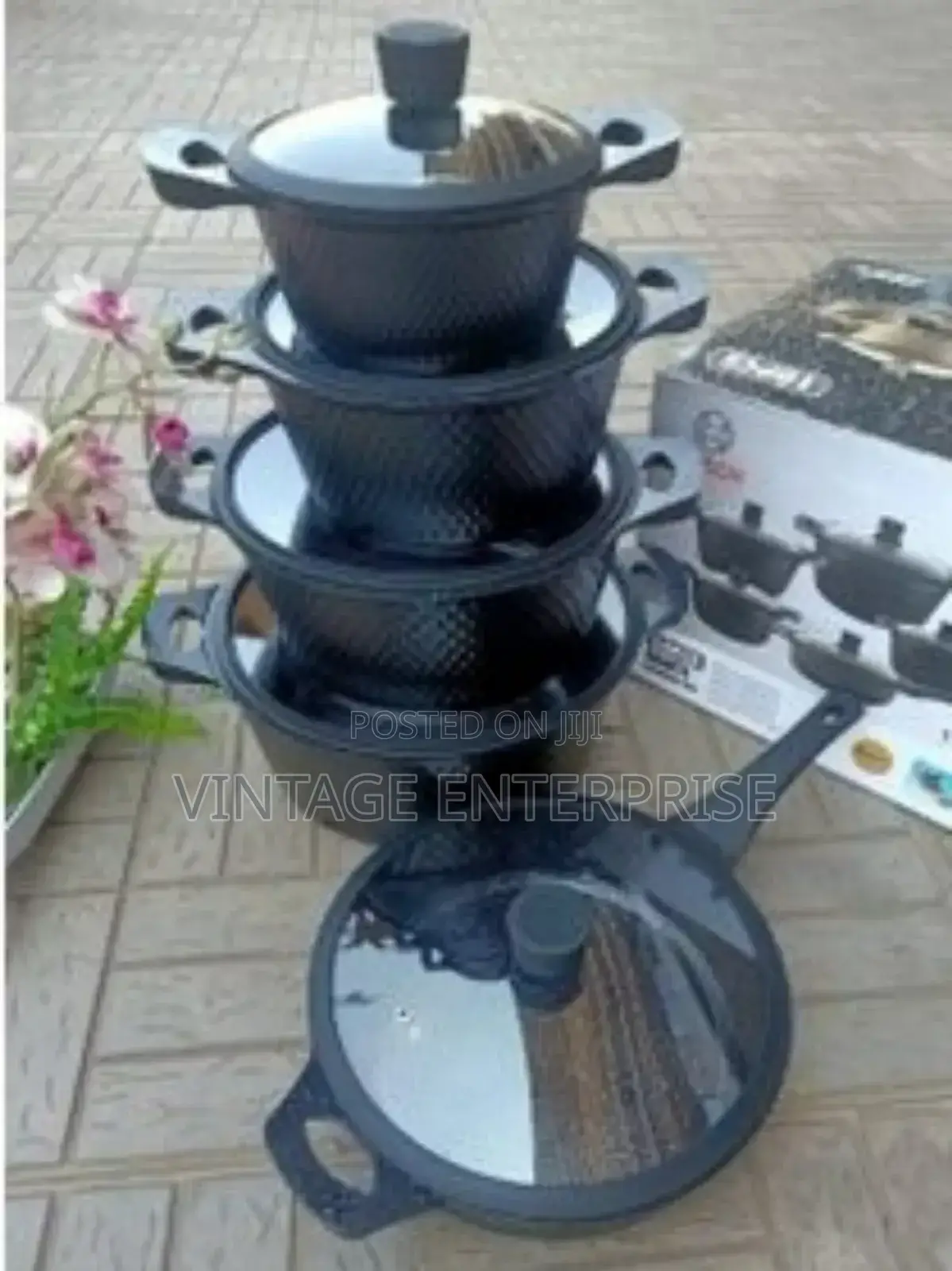 Cookware :Black Silicon 12pcs Kitchen Cookware ••√
