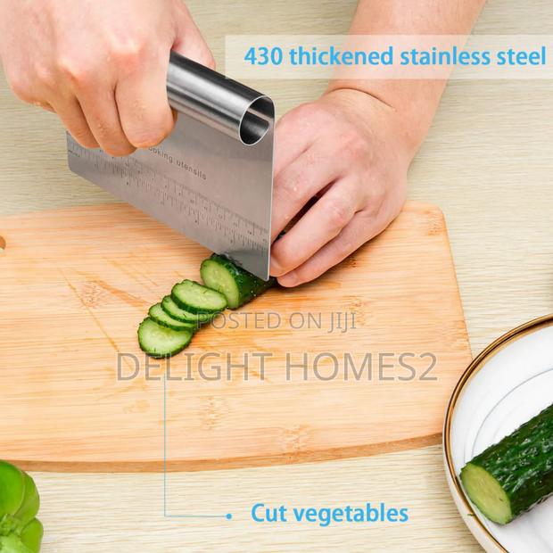 Pro Dough Pastry Scraper/Cutter/Chopper Stainless Steel - thumbnail 4