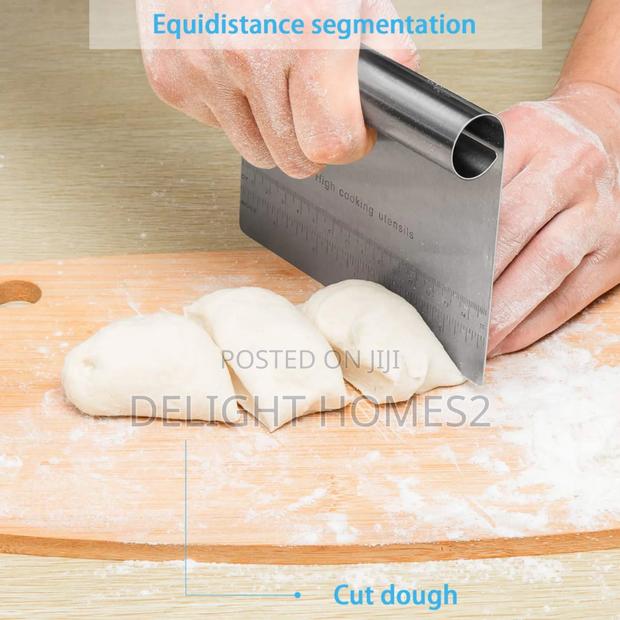 Pro Dough Pastry Scraper/Cutter/Chopper Stainless Steel - thumbnail 6