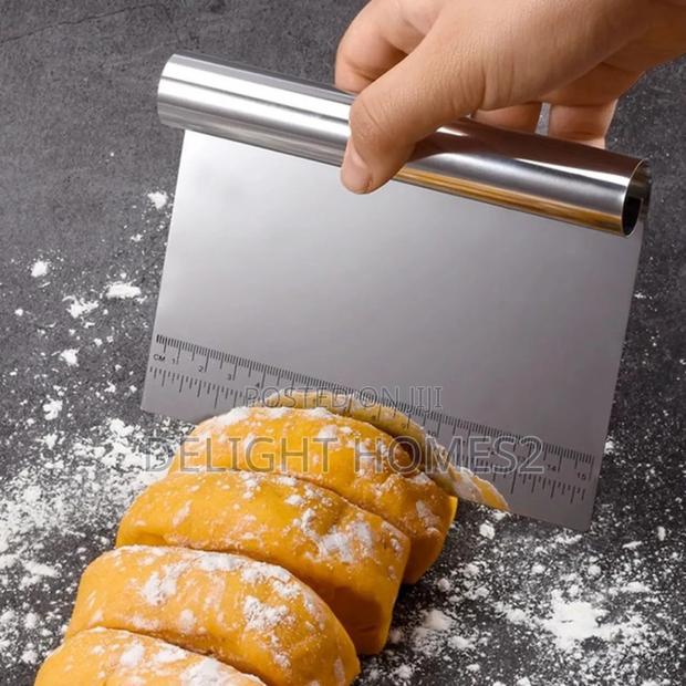 Pro Dough Pastry Scraper/Cutter/Chopper Stainless Steel - thumbnail 7