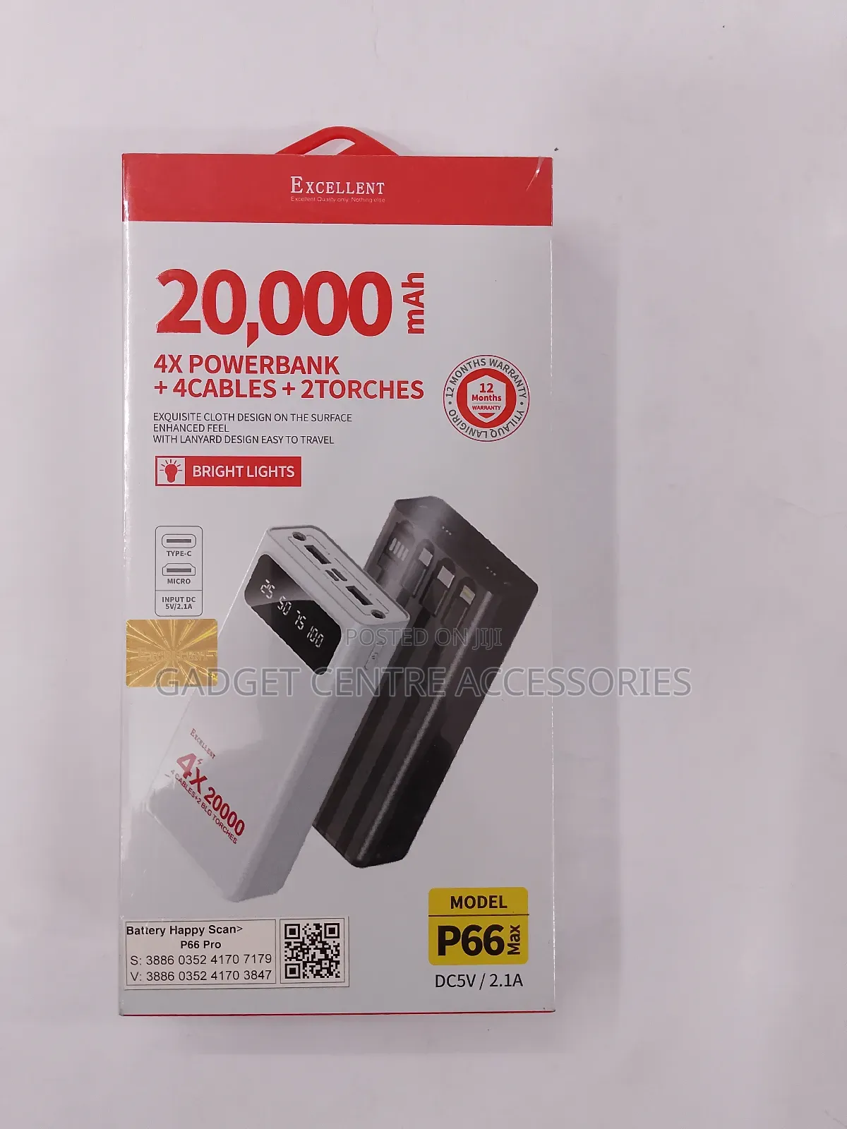 20000 Mah Excellent Power Bank