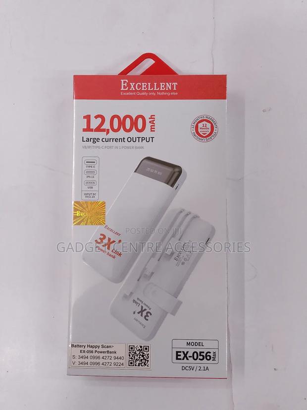 12000mah Excellent Power Bank - thumbnail 2