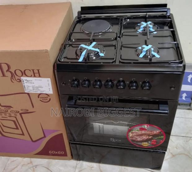 Wonderful Roch Black 60×60 Standing 3+1 Cooker