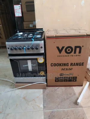 Von Hotpoint 50 by 60, 3g+1e Free Standing Cooker With Jet Valve