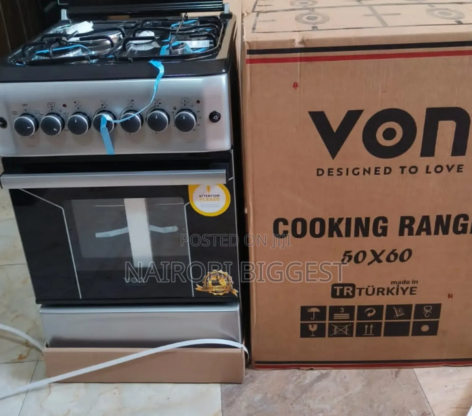 Von Hotpoint 50 By 60, 3g+1e Free Standing Cooker