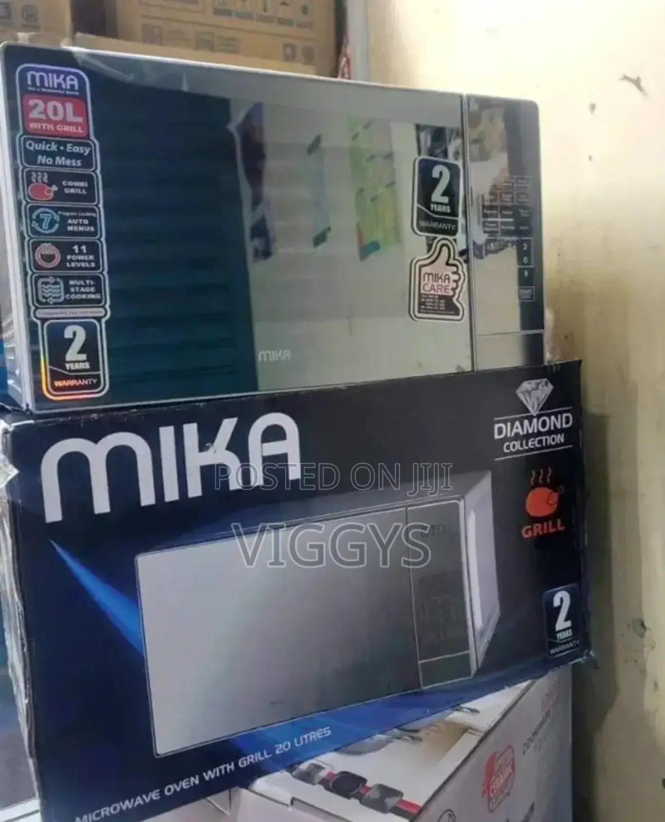 Brand New Mika Microwave Oven Grill 20ltr Silver/W20l/M