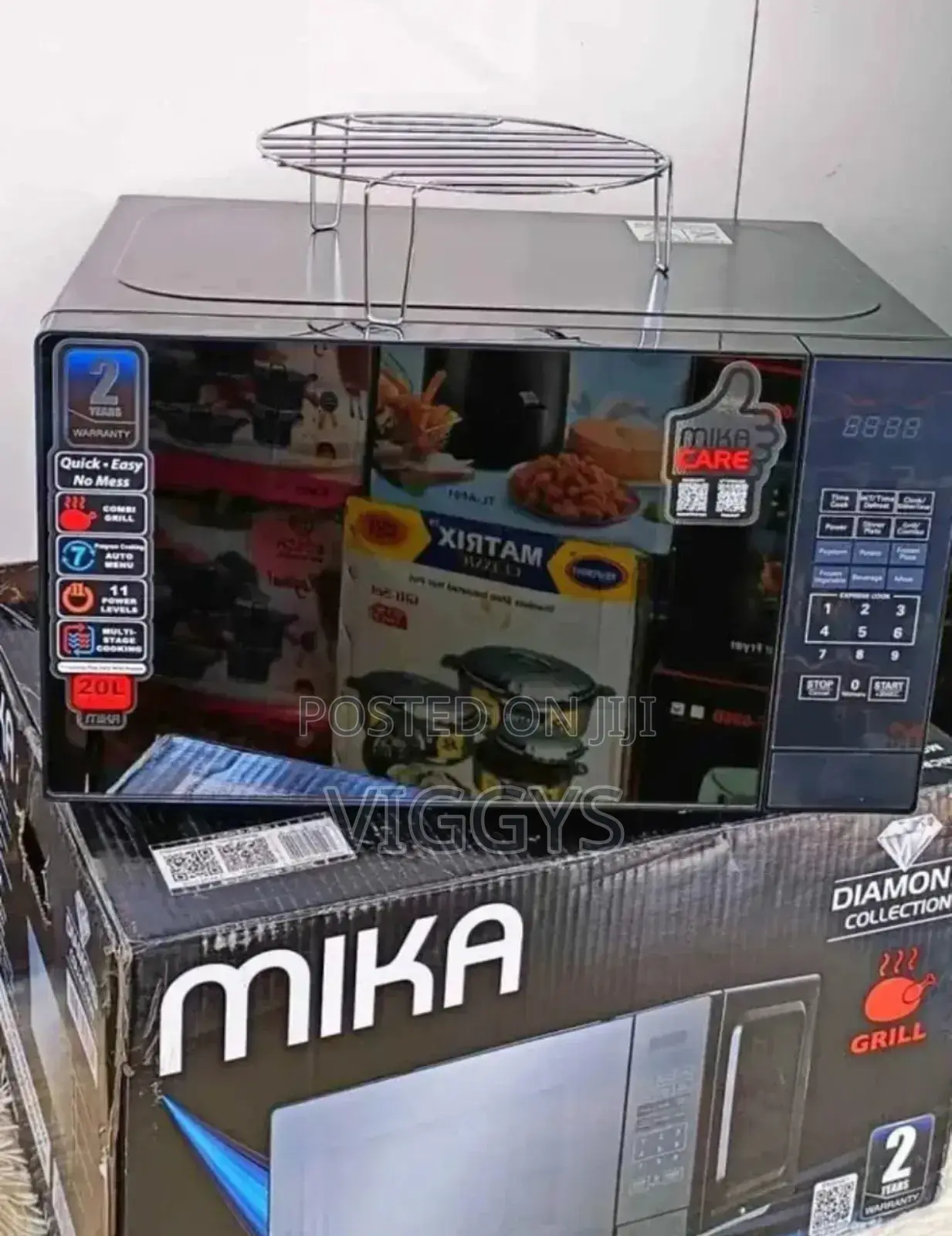 Excellent Mika Microwave Oven Grill 20ltr Silver/W20l/M