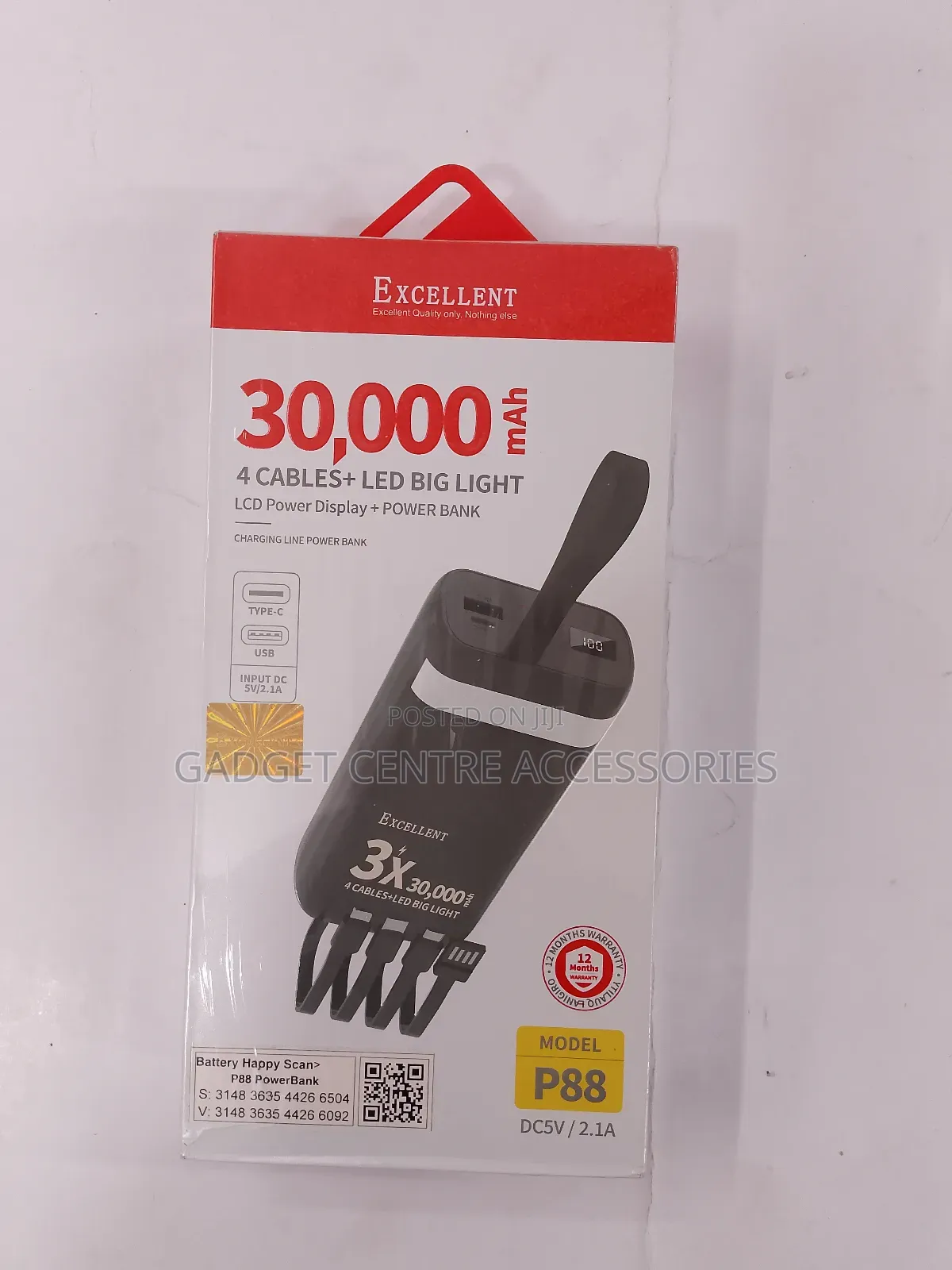 30000mah Excellent Power Bank