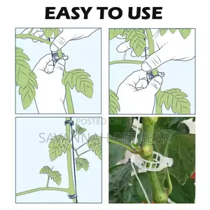 Garden Vine Plastic Tomato Vine Plant Support Clips - 100pc