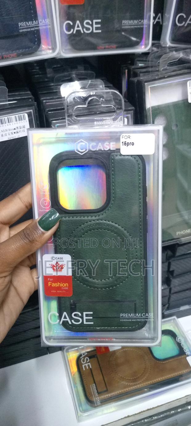 iPhone 15 Pro With Hidden Kickstand, [Compatible With Magsaf - main view