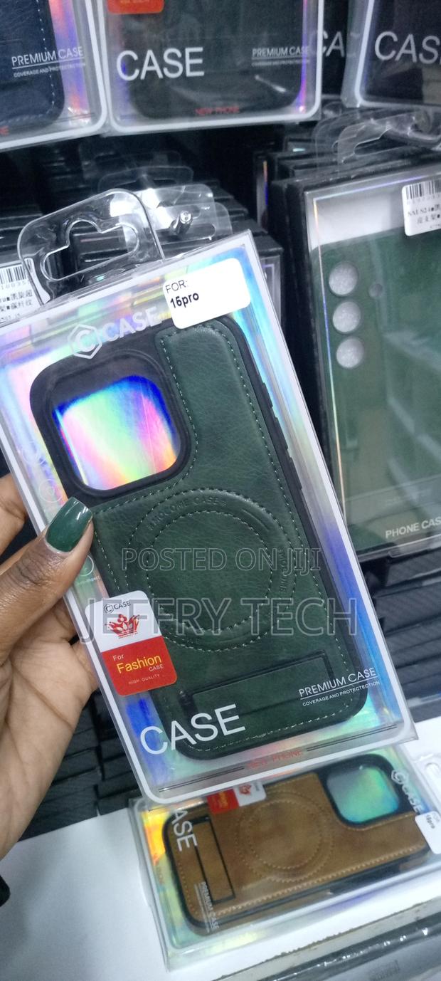 iPhone 15 Pro With Hidden Kickstand, [Compatible With Magsaf - thumbnail 3