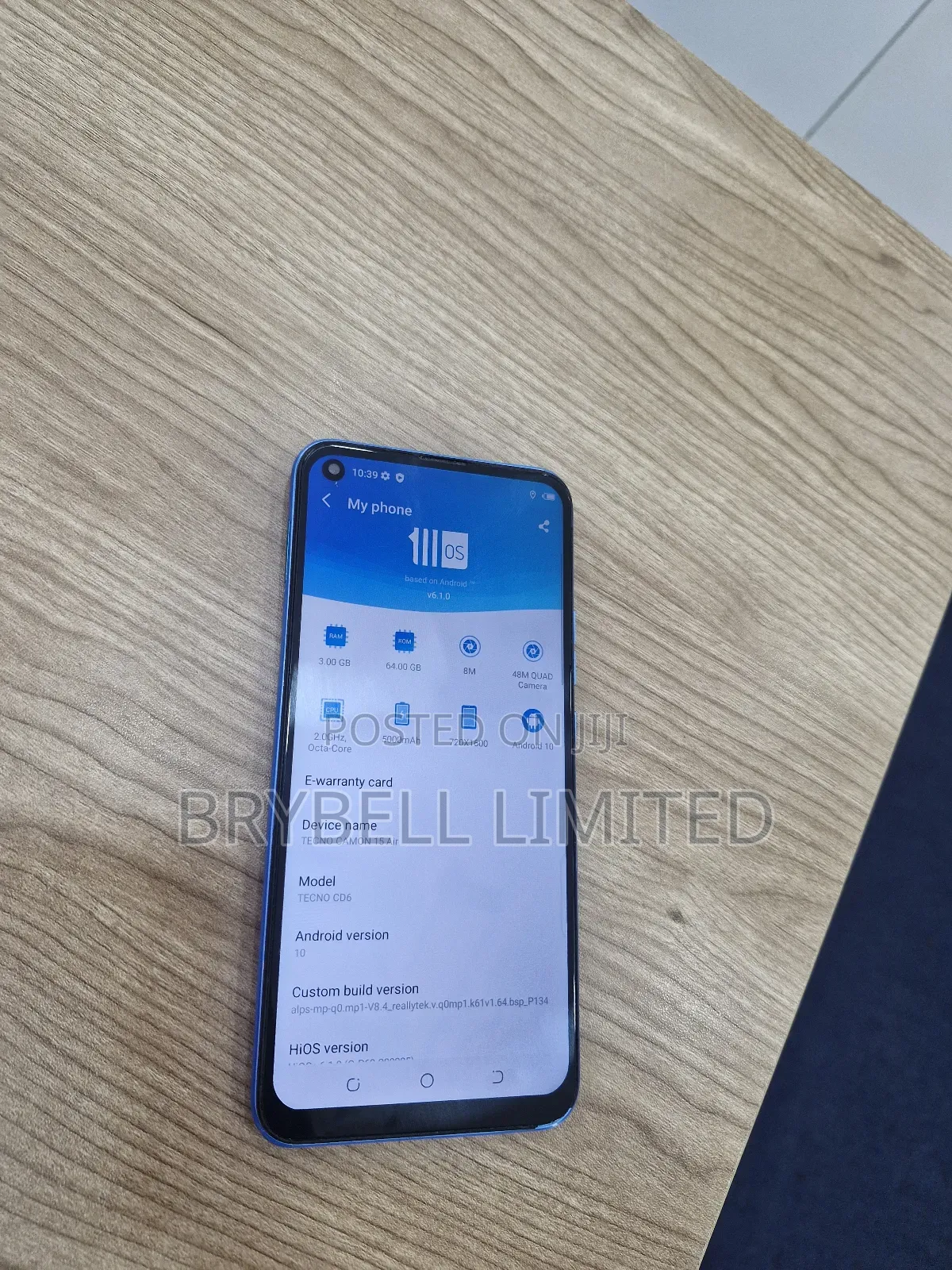 Tecno Camon 15 Air 64 GB Blue