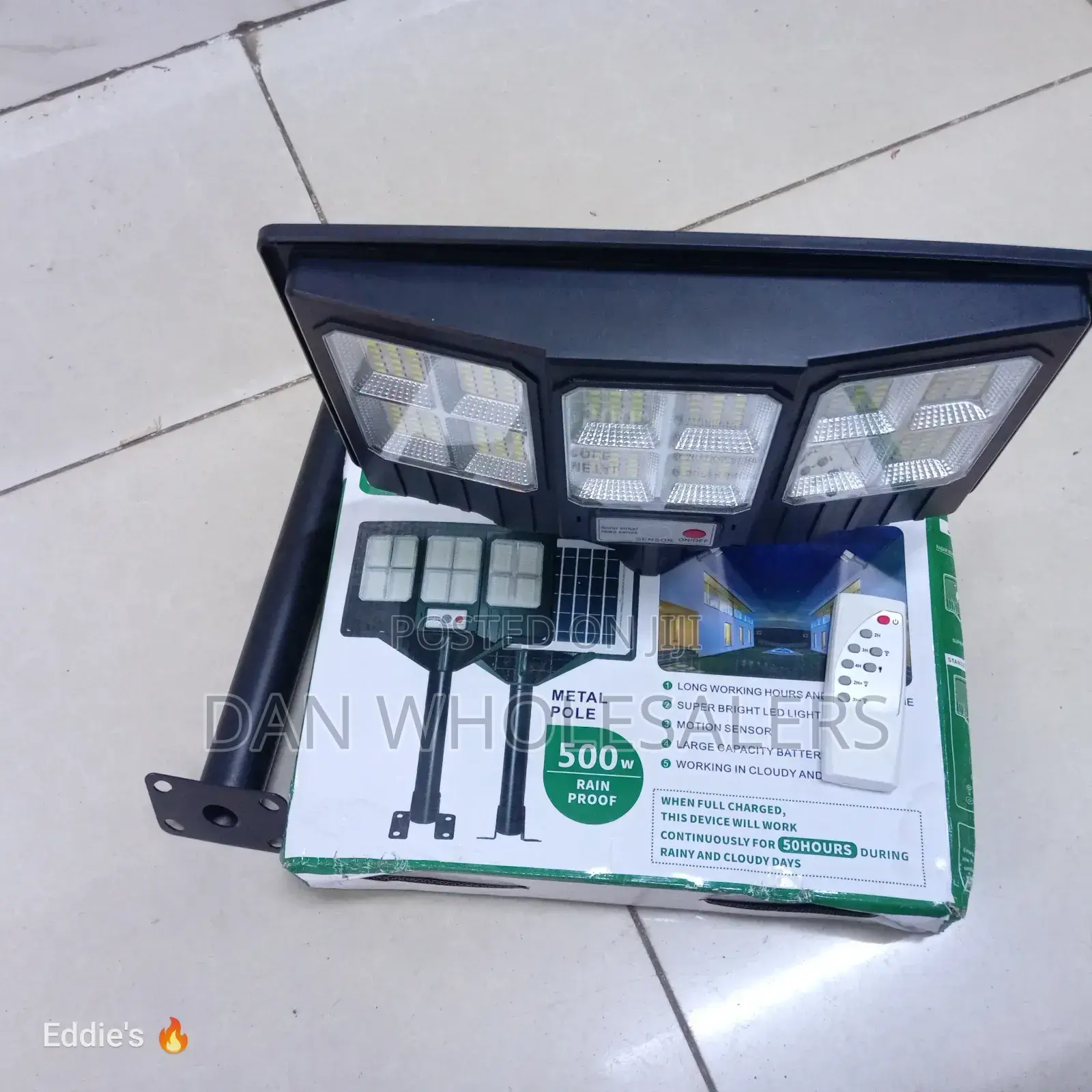 Solar Street Lamp System 50hrs 500w