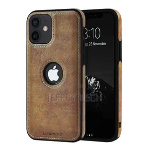 Leather Flexible Back Cover Case Designed for iPhone 12 Mini