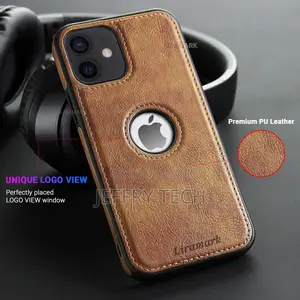 Leather Flexible Back Cover Case Designed for iPhone 12 Mini
