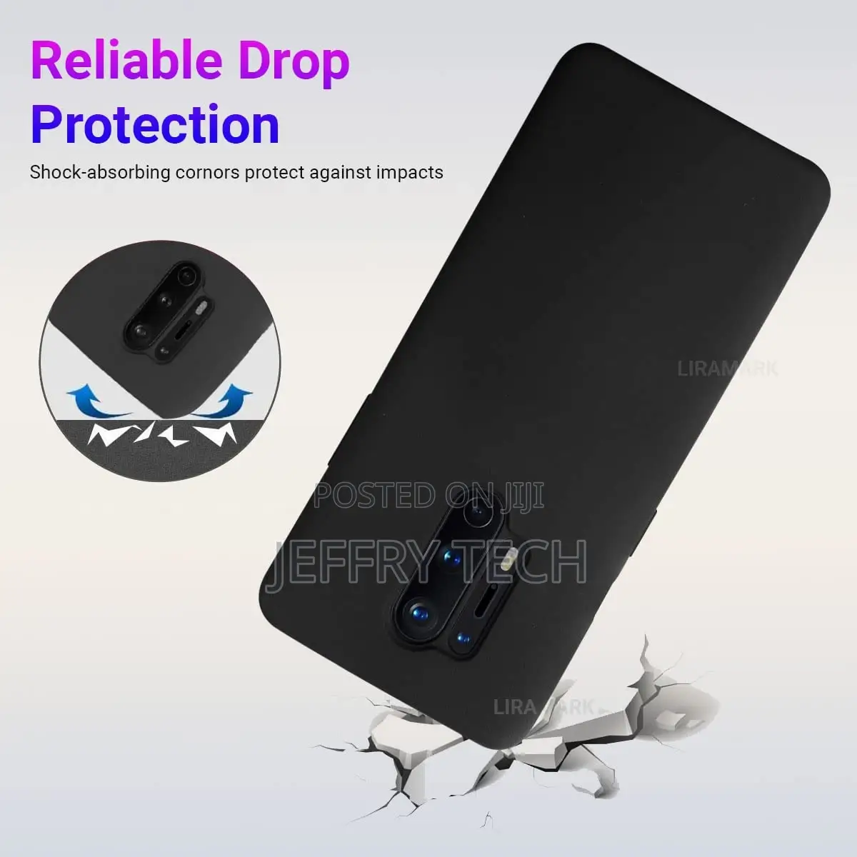 Silicone Soft Back Cover Case For Oneplus 8 Pro / 1+8 Pro (B