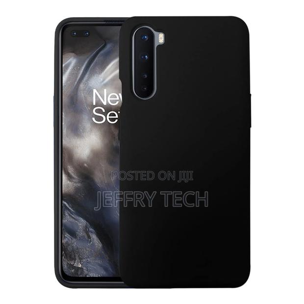 Silicone Soft Back Cover Case for Oneplus Nord (Black)