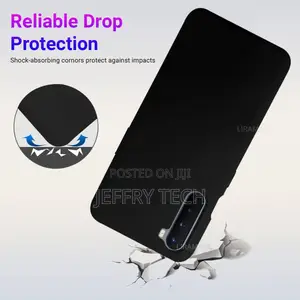 Silicone Soft Back Cover Case for Oneplus Nord (Black)