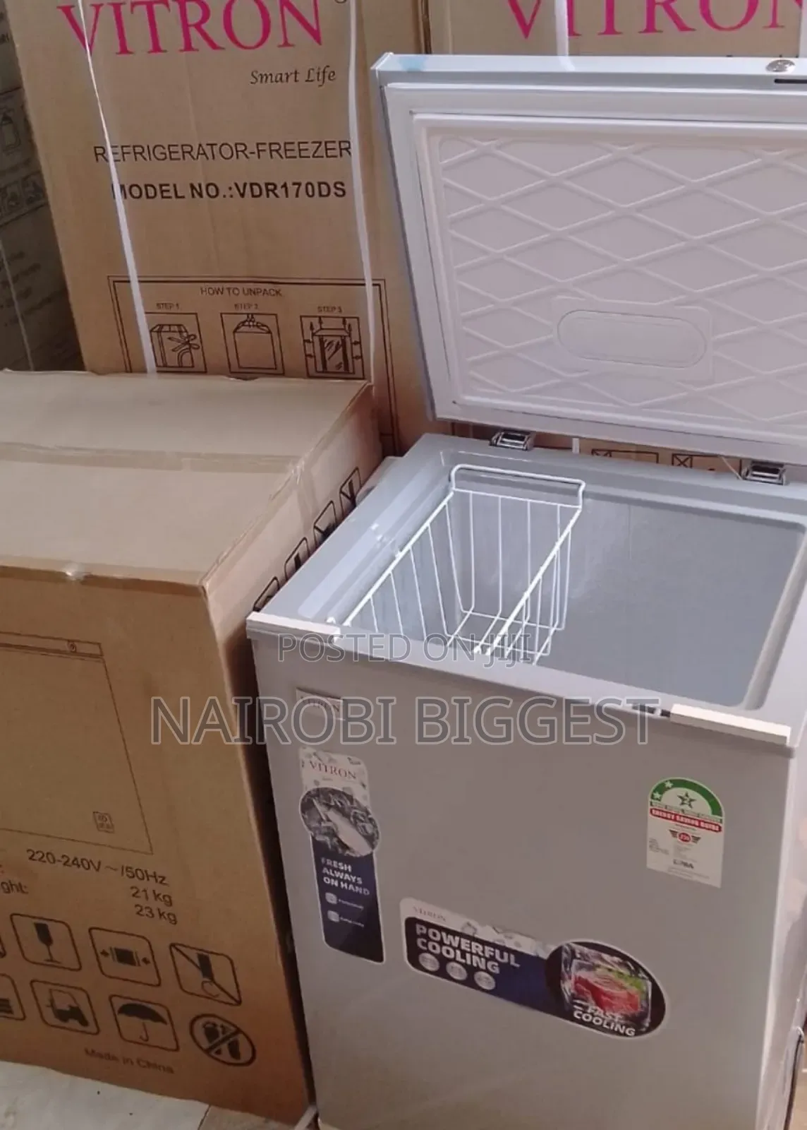 Silver 99 Litres Vitron Deep Freezer