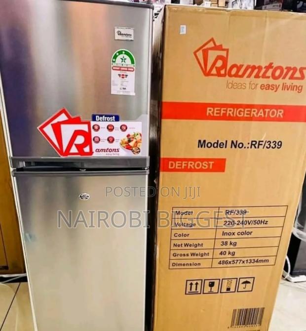 Ramtons 138litre Silver Double Door Fridge