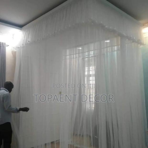 Customized White Mosquito Rail Nets