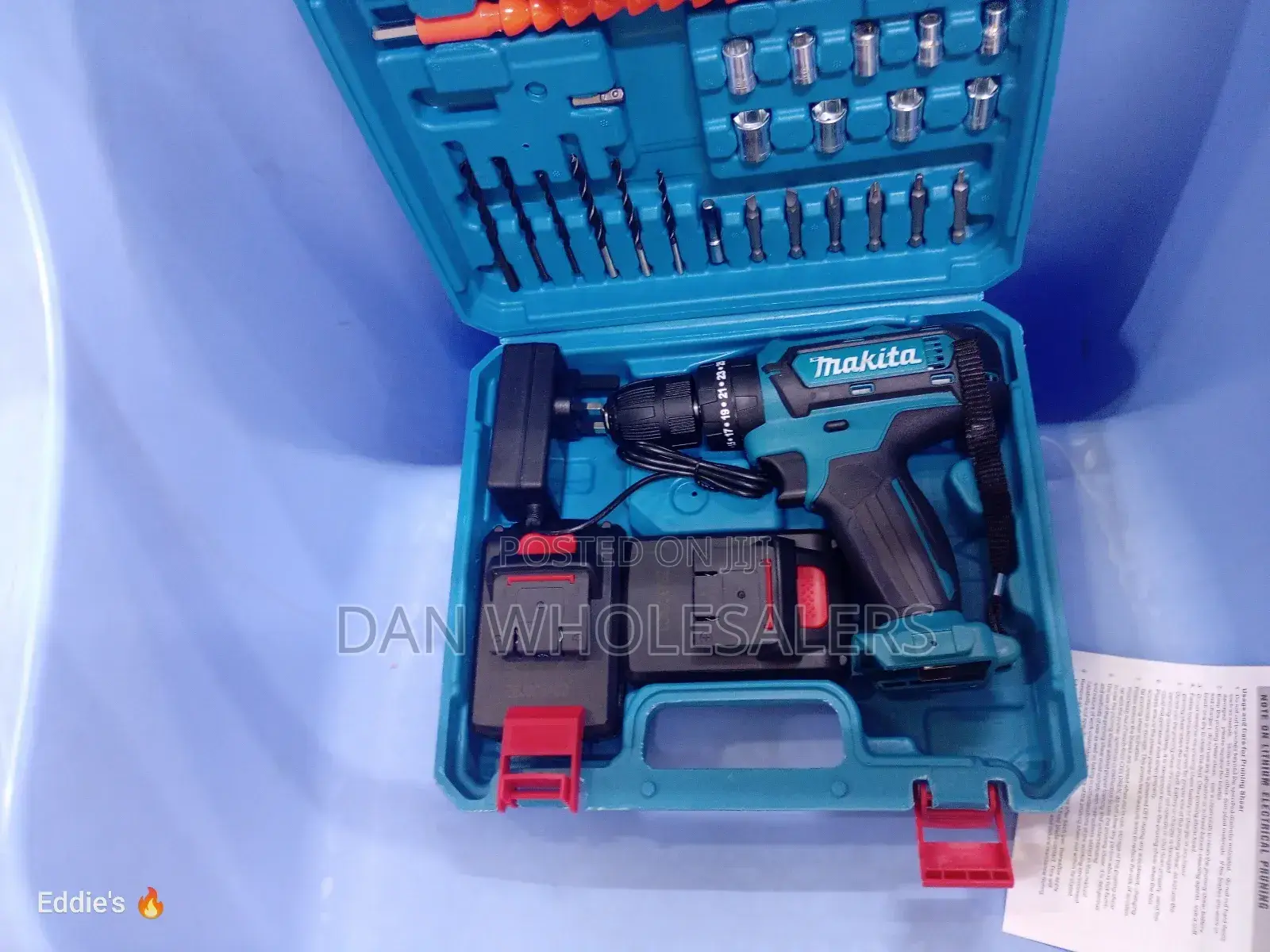 Cordless Drill With Led Tool Set