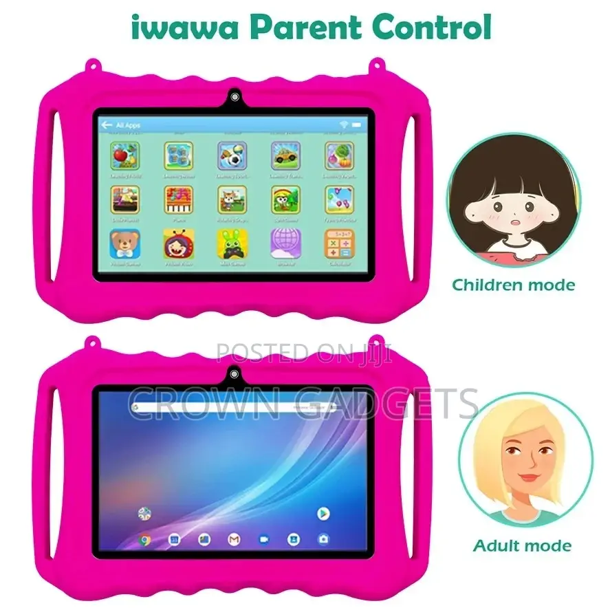 Wintouch 7 Inch Kids Tablet Educational Learning Rugged Case