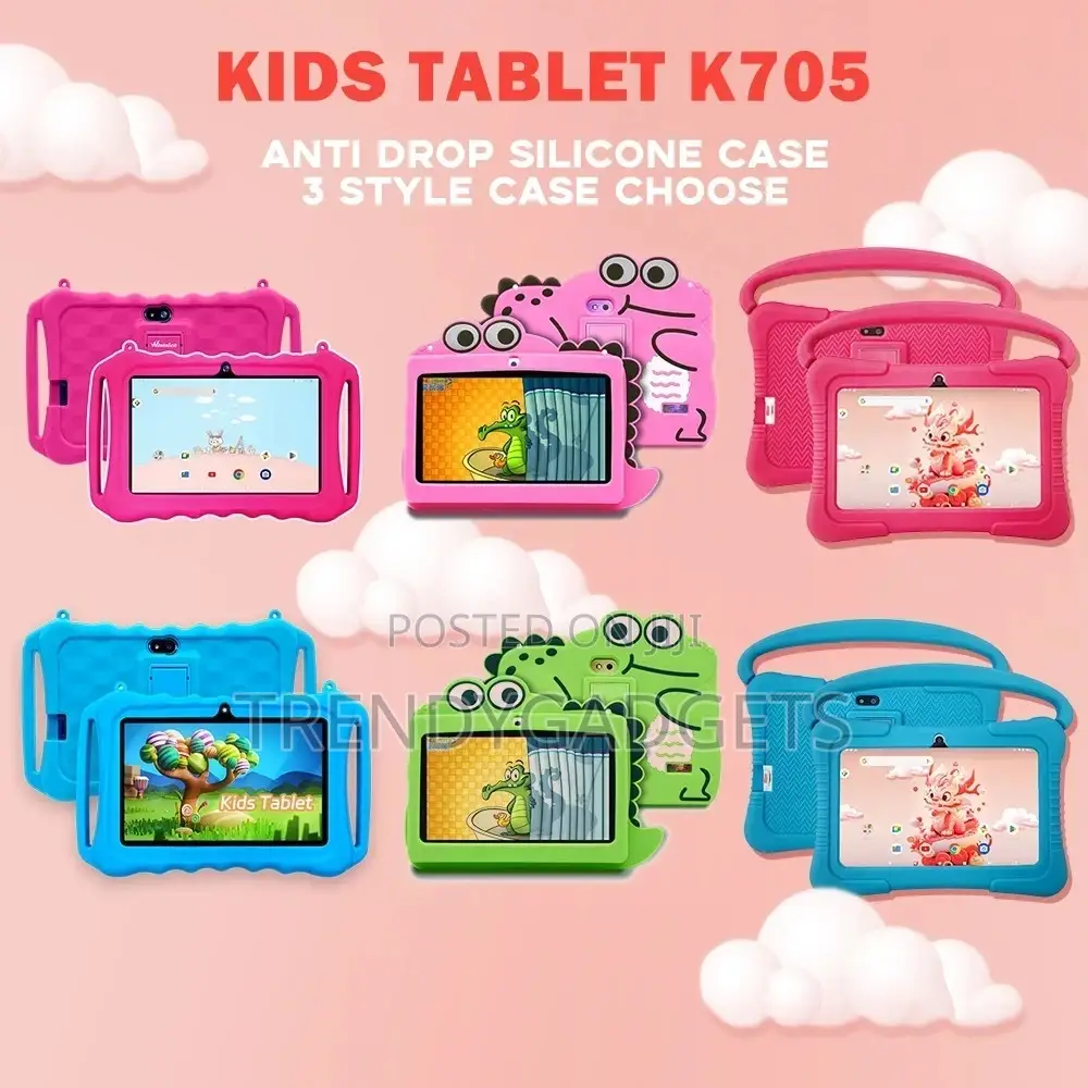Wintouch 7 Inch Kids Tablet Educational Learning Rugged Case