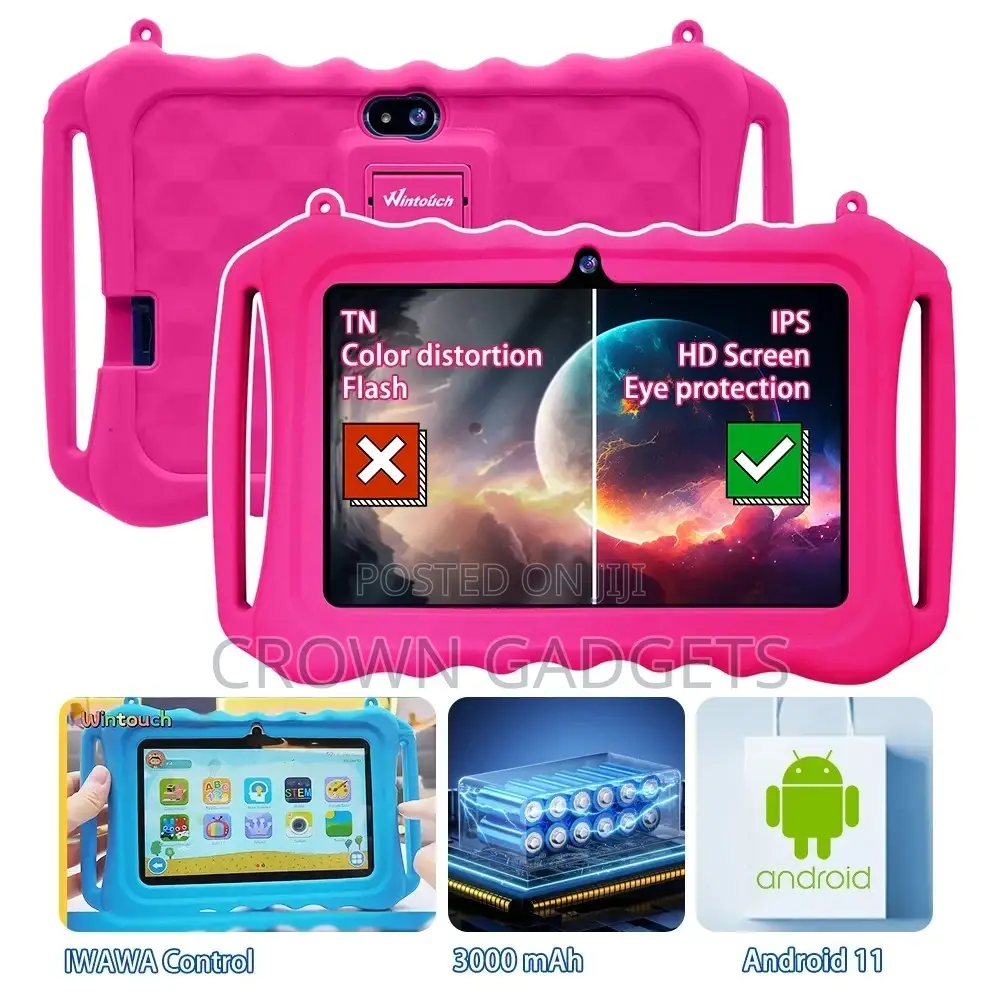 Wintouch 7 Inch Kids Tablet Educational Learning Rugged Case