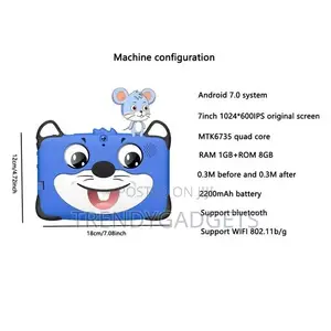 No Band 7 Inch Android Smart Learning Tablet for Children