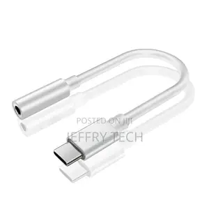 USB-C Type C Adapter Port to 3.5MM Aux Audio Jack Earphone H
