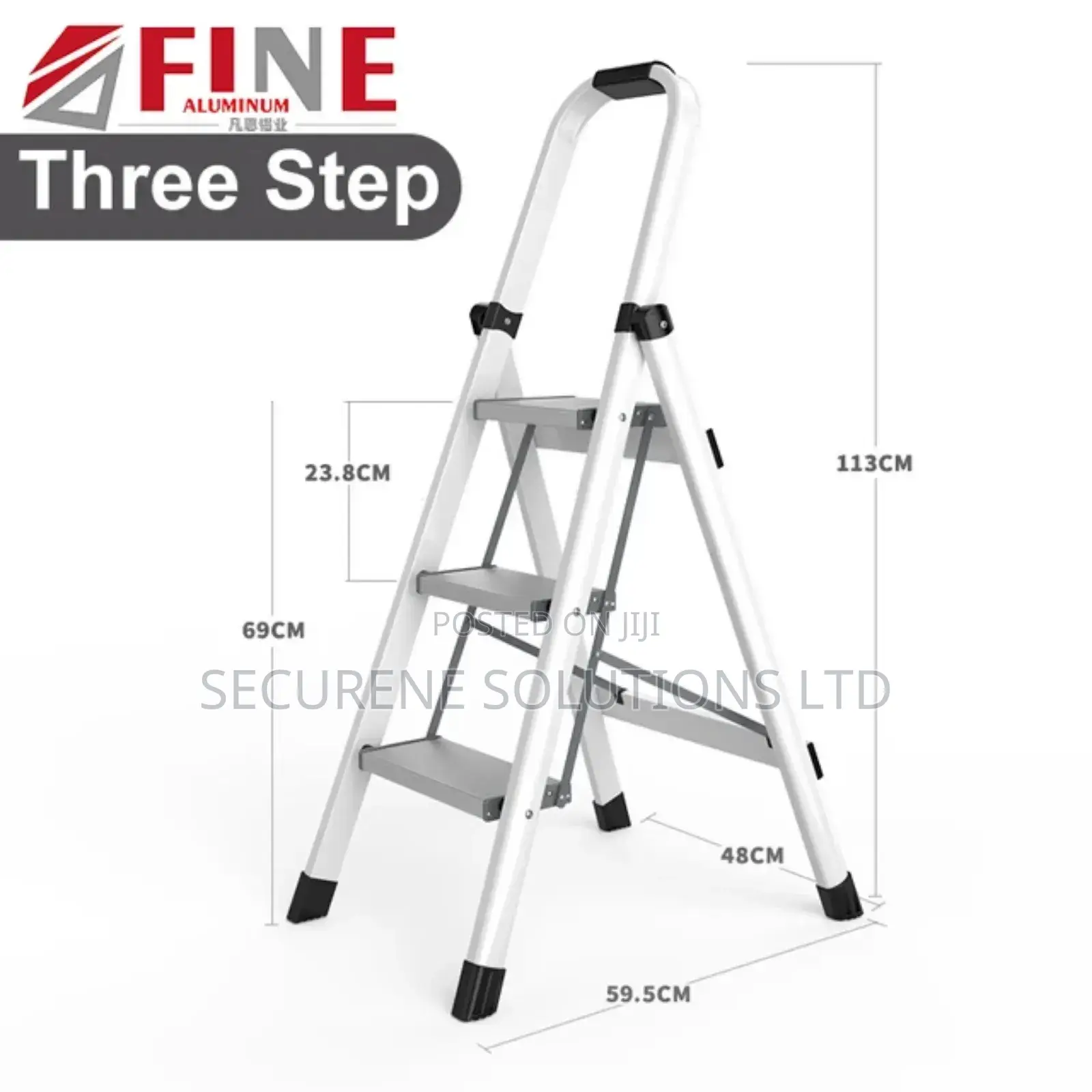 3steps Aluminium Household Ladders