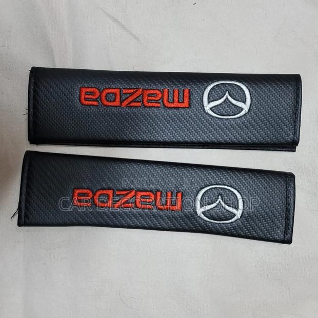 Mazda 2pc Branded Safety Belt Pad Covers - main view