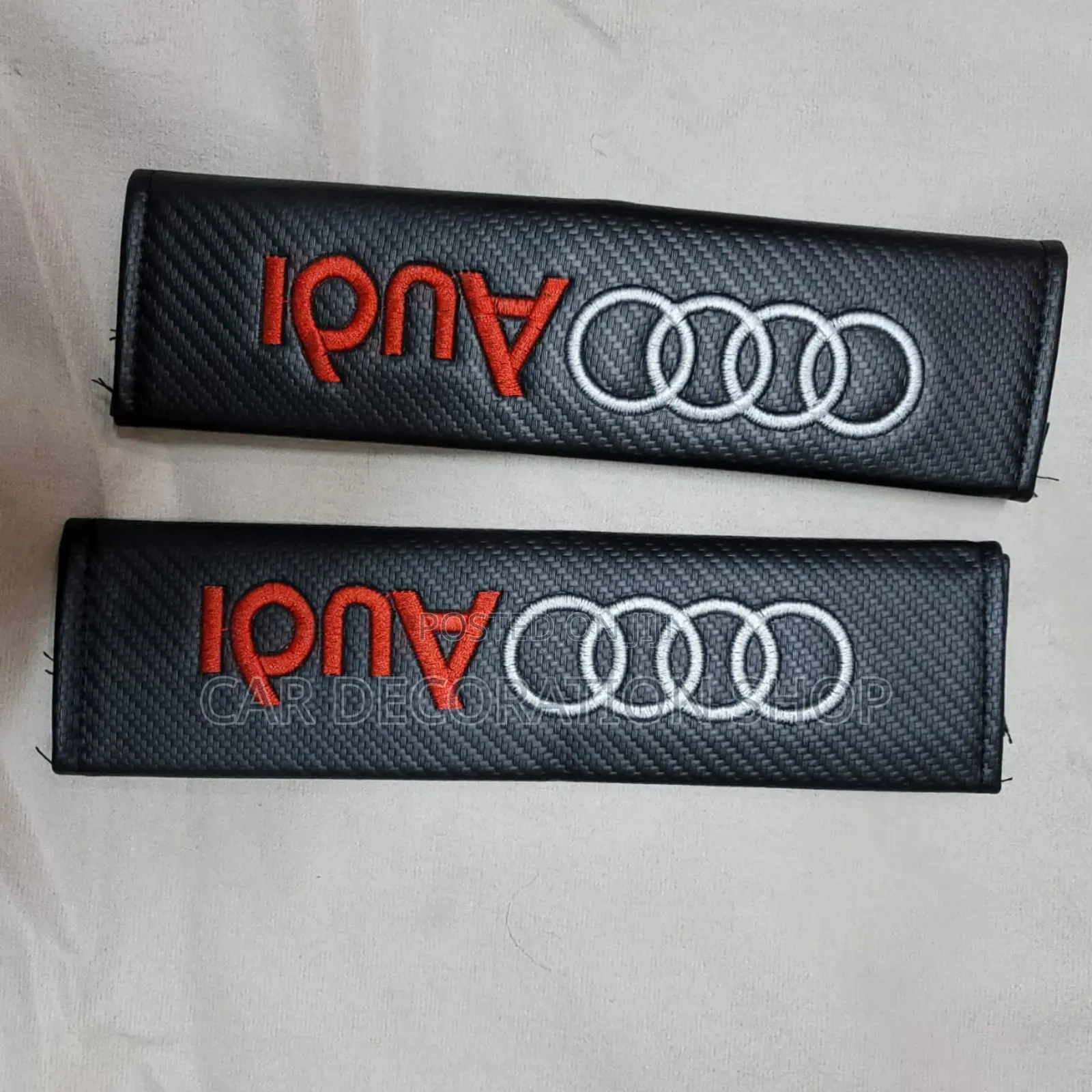 2pc Audi Seat Belt Covers
