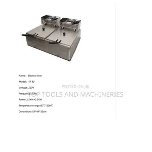 6L + 6L Stainless Steel Double Tank Electric Fryer