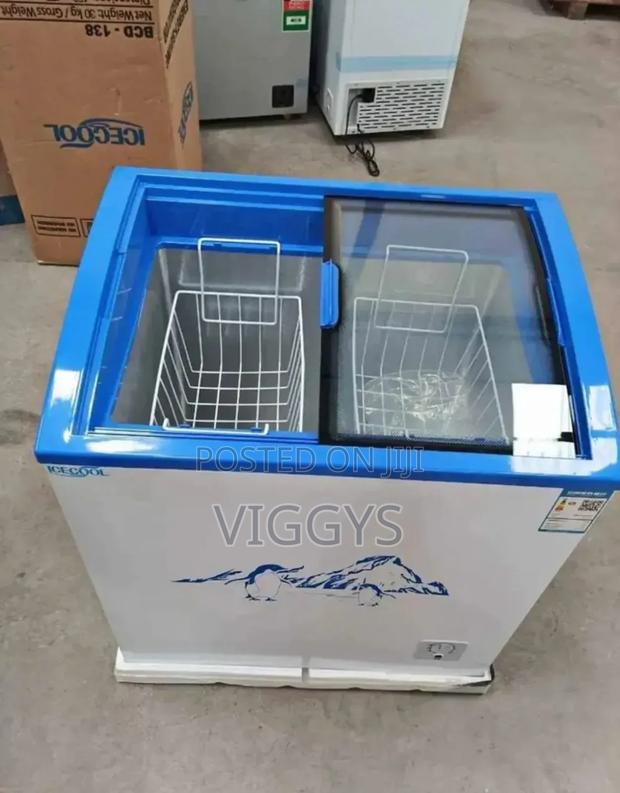 New ICECOOL 159litres Display Freezer/159l/Disply/if-D
