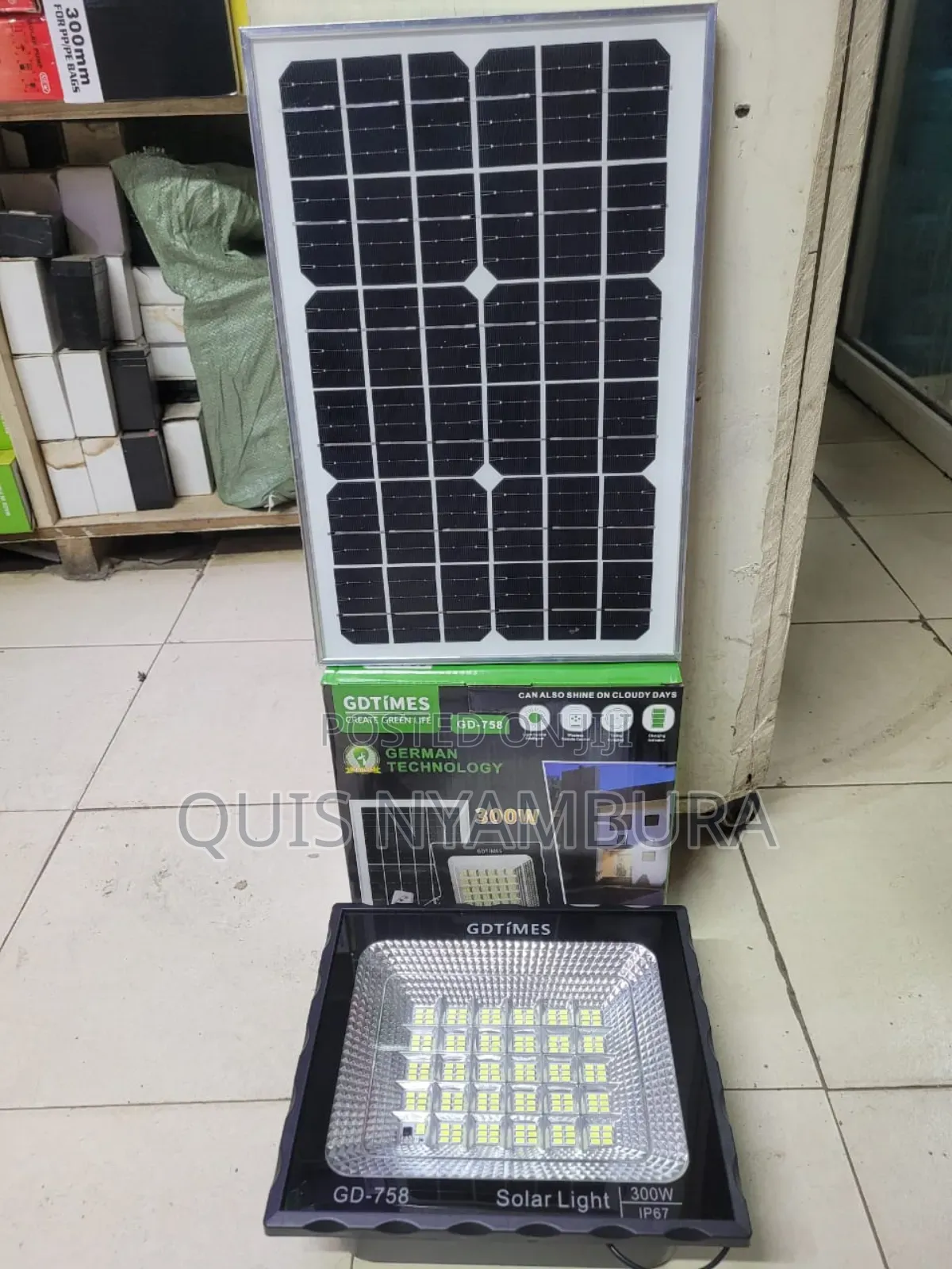 300w Solar Light, Flood Light
