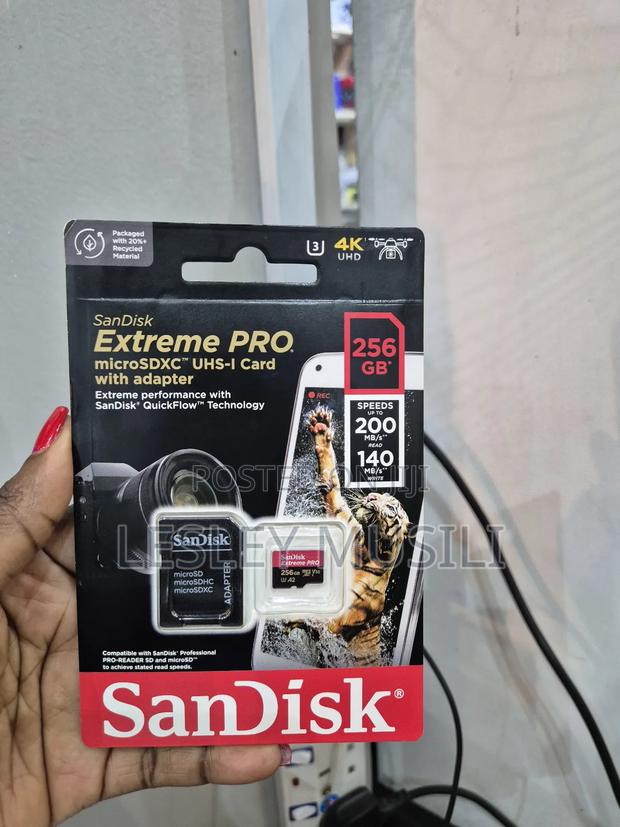 Sandisk Extreme Pro Microsdxc Card With Adapter 256gb 200MB