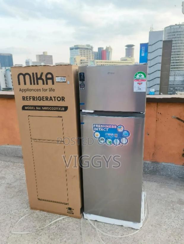 Brand New Mika 211litres Double Door Refrigerator/M/211ldoor