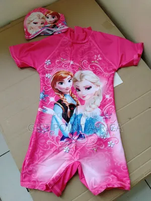 Pink Swimming Costumes Cartoon Themed for Kids