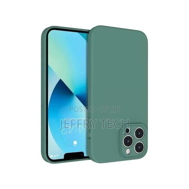 Silicon iPhone 14 Pro Silicone Case Cover Green - main view
