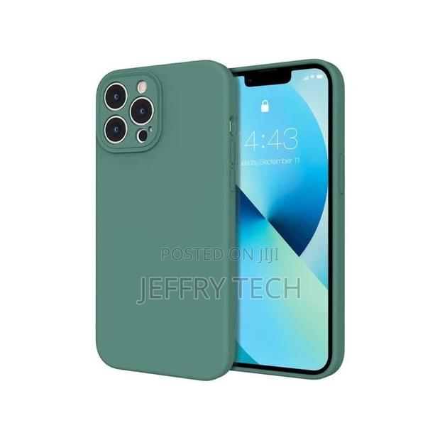 Silicon iPhone 14 Pro Silicone Case Cover Green - thumbnail 3