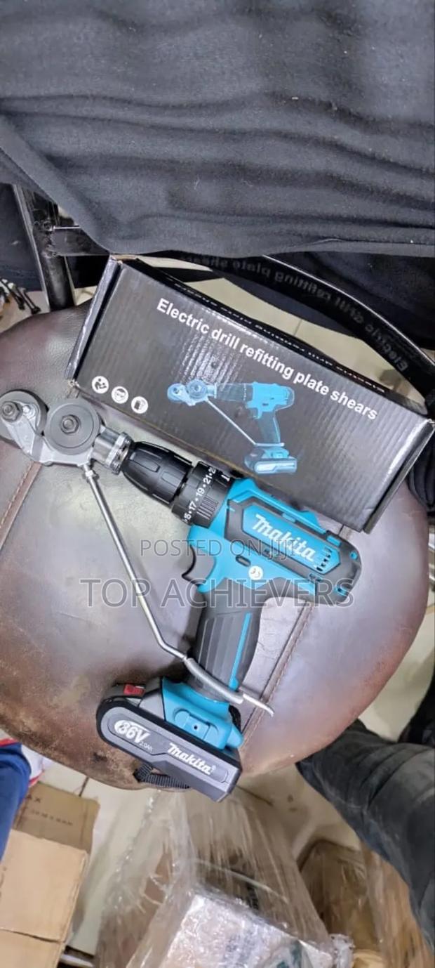 Electric Shears Cutter With a Drill - main view