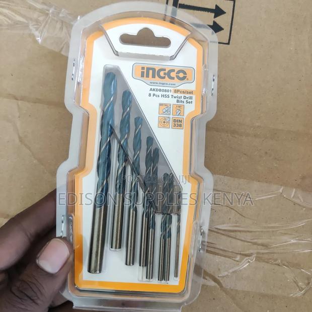 INGCO Metal Drill Bits Set 8 PCS HSS Twist Drill Bits Set - thumbnail 3